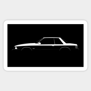 Ford Mustang LX 5.0 (1989) Silhouette Sticker